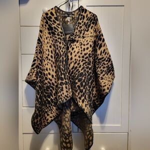 Marc New York Leopard Ruana